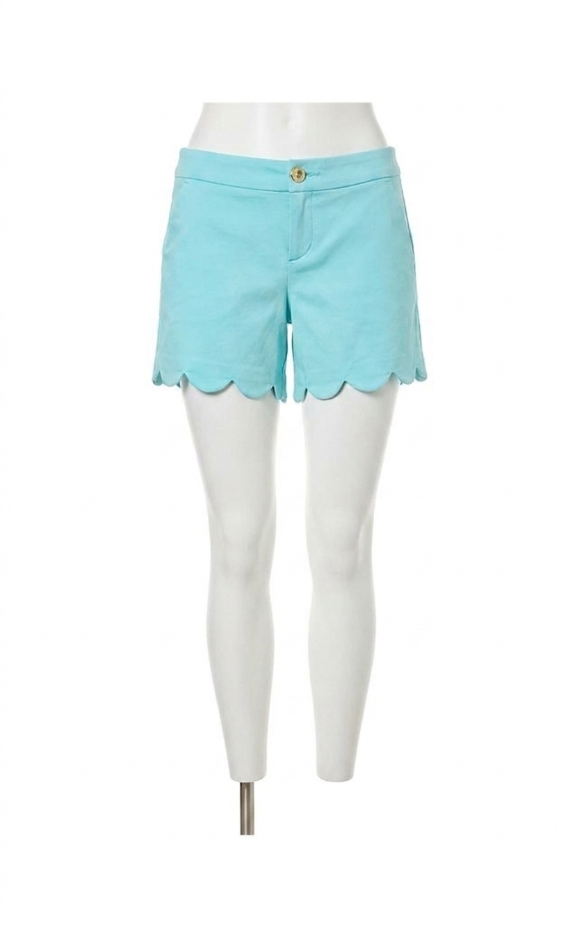 NEW LILLY PULITZER buttercup low rise stretch short in day dream blue